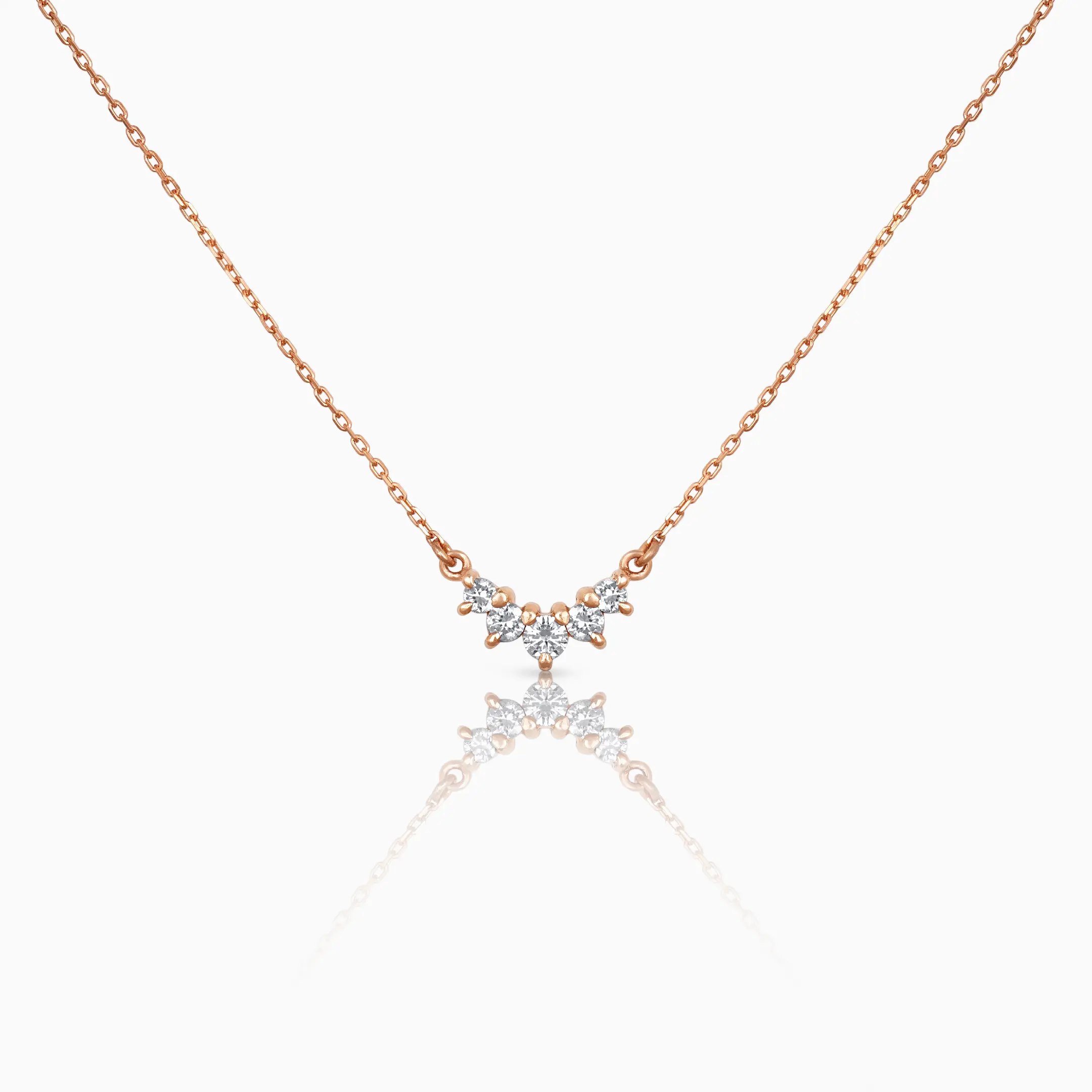Kylie Diamonds and Rose Gold Necklace