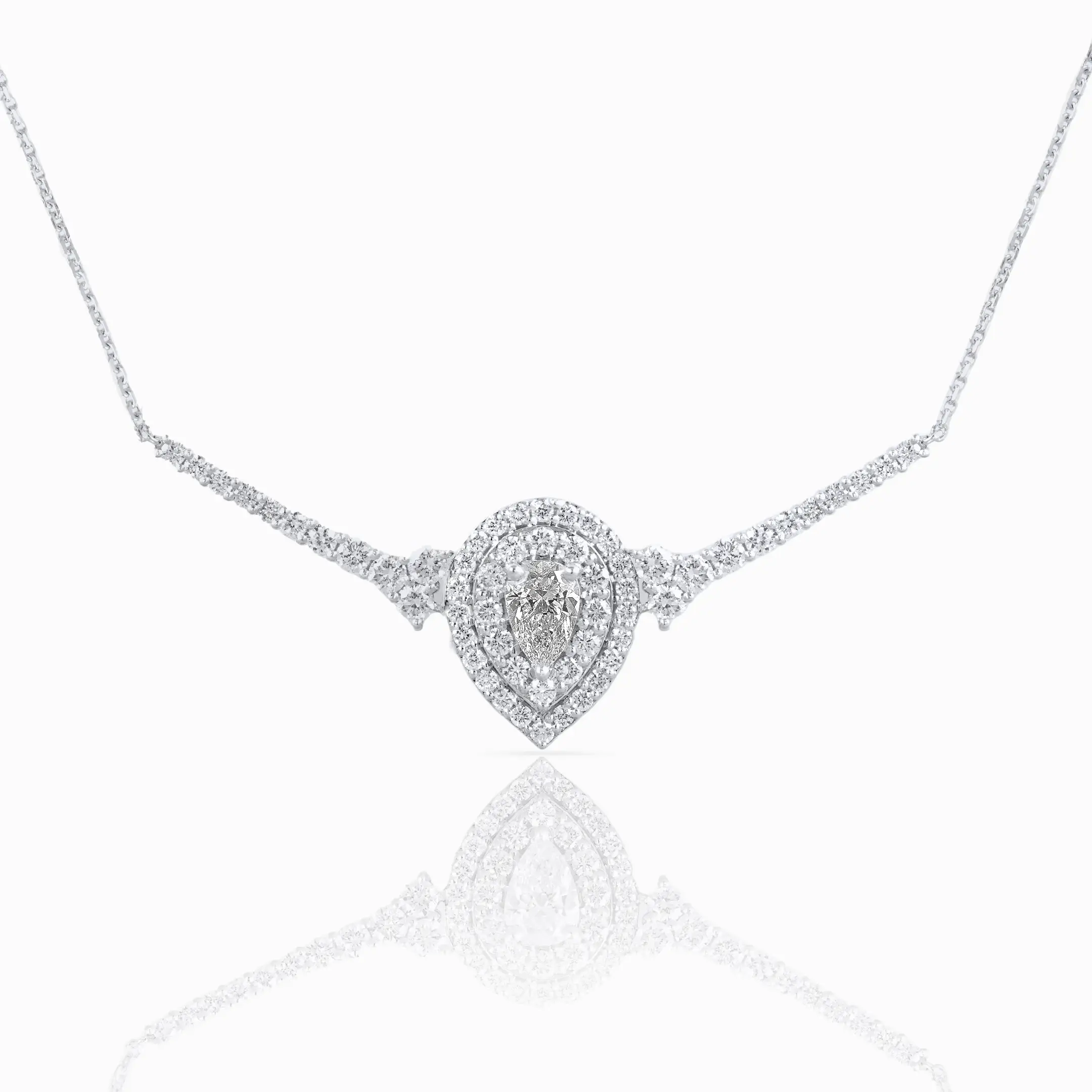 Ruby Bezel Necklace